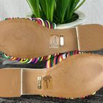 Kensie White Kylee Multi Rainbow Strap Summer Open Toe Sandal Shoe 7.5 Photo 6