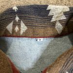 Zaful Ethinc Style Patchwork Star Print Raw Hem Denim Jacket Women’s Small Photo 3