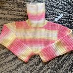 For Love & Lemons  Rosa Turtleneck Crop Sweater Photo 1