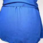 Trouvé Royal Blue Sleeveless Wrap Blouse Side Tie Silky Chiffon XS Photo 10