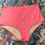 Kortni Jeane  melon pink high waisted swim bottoms large Photo 0