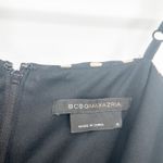 BCBGMAXAZRIA Womens Y2K Polka Dot Silk Striped Tulle Party Dress Size 4 Black Photo 5