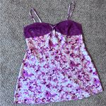 Morgan Taylor Floral Purple Slip Dress Photo 1
