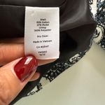 Talbots  Paisley Blazer Jacket White Blue Lined 3/4 Sleeve Crop Career Formal 14 Photo 5