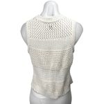 Universal Threads Universal Thread White Crochet Knit Sleeveless Pullover Crop Tank Top Cover Up S Photo 1