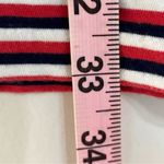 Ralph Lauren Polo Mini Shirt Dress Red Navy Stripe Tie Neck Preppy Size Small Photo 7