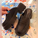 SHUSHOP 7.5 Trixie Loafer Mules Slides Clogs NIB Black Photo 5