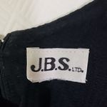 J.B.S. LTD. Large Black Vintage, Shift, Peter Pan Collar, Embroidered Dress Photo 3