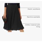Grace Karin  Women High Elastic Waist Pleated Chiffon Skirt Midi Swing A-line Ski Photo 1
