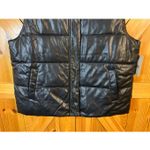 Levi's LEVI Strauss Women’s Black Faux Leather Puffer Vest NWT Size XXL (6269) Photo 2
