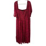 Torrid Tea Length Smocked Bodice A-Line Dress Ditsy Floral Preppy Womens Plus 3x Photo 3