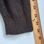 Lands' End Sz S 6 8 Ruffle Front Cardigan Brown Wool Blend Cottagecore Regency Photo 6