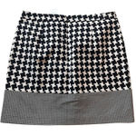 Michael Kors  Womens Skirt Black White Houndstooth Pattern Mini Size 2‎ Photo 0