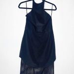 Finders Keepers  Fatal Attraction Dress Mesh Bottom Halter Black M Photo 0
