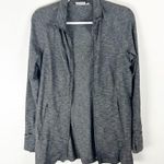 Athleta CYA Stronger Heather Gray Full Zipper Scuba Jacket, Size Medium Photo 5