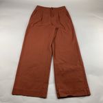 A New Day Terracotta Stretch Canvas High Rise Wide Leg Trouser Pant 8 Photo 0