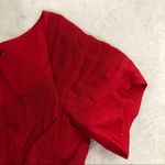 Andrew Marc  Red Skater Fit & Flare 6 Buckle Dress Retro Classic Photo 8