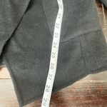 BCBGMAXAZRIA  Double Faced Wool & Lamb Leather  Sleeves Open Front Black Coat XXS Photo 6