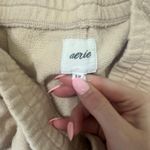 Aerie  sweatshorts size small tan color Photo 1