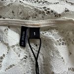 The Kooples Stretch Lace Fitted Tank Top Off White Round Neck Women’s Size 1 NWT Photo 8