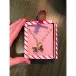 A New Day  NWT 18" plus 3" Extender Bow Locket Gold Tone Necklace Photo 1