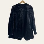 Jeno Neuman Vintage Collection Black Plush Faux Fur Coat Size Large Photo 6