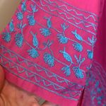 Gretchen Scott pink and blue embroidered tunic Photo 2