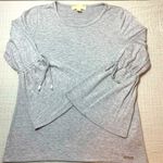 Michael Kors ‎ Grey Bell Sleeve Top Photo 0