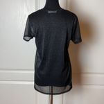 Urban Outfitters BLACK GLITTER SHEER BASIC TEE Photo 3