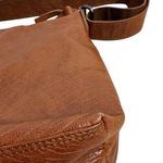 Spikes & Sparrow Brown Leather Shoulder Bag Purse Medium Crossbody 13”H x 11”L Photo 5