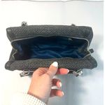 Coach Madeline Needlepoint Op Art Satchel Black Canvas w/Leather Trims Photo 7