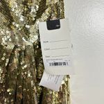 Mac Duggal One-Shoulder Sequin Column Gown in Gold Size US 12 NWT Photo 8