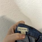 Madewell  Wide Leg Crop Jeans Womens Size 32 Blue Raw Hem Front Pocket Photo 4