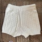 Forever 21  White Cotton Knit Shorts Photo 2