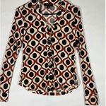 TRUTH BY REPUBLIC Womens Retro Geometric 70's Vibe Print Button Up Shirt Top XS Black Size undefined Photo 0