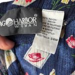 Sag Harbor Navy Blue Kitchen Utensils Novelty Print Midi Dress Womens 24W VTG Photo 6