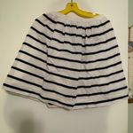 J.Crew 100% Cotton Navy Blue White Nautical Stripe Short Skirt Size 0 Photo 1