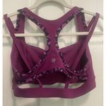 Lululemon  Sports Bra Size 10 Large Crossback Support Fitness Yoga Gym Pink Black Photo 1