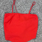 A New Day Bright Orange Linen Bandana Top Photo 0