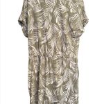 Hilary Radley  NWOT Green & White Short Sleeve Dress Photo 1