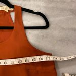 Pink Rose Size M Orange Rust Flowy Zip Racerback Layered Tank Top Photo 11