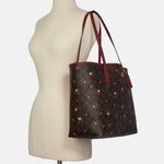 Coach  City Tote In‎ Signature Canvas With Heart Petal Print Photo 6