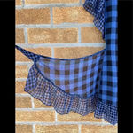 Tularosa Jenny Blue And Black Buffalo/gingham Plaid Wrap Mini Dress medium Photo 10