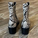 Nordstrom NWOB Leather Snakeskin Heeled Booties Size 6.5 Photo 2