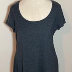 H&M basic t shirt dress dark gray Large comfortable cotton knee length comfy Photo 3