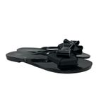 Melissa  Harmonic Bow Flip Flop Thong Sandals Black Size US 9 Photo 5
