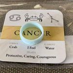 Amazon Mint green silicone wedding ring band Sz 6 zodiac astrology horoscope Cancer New Photo 0