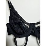 Free People Intimately Women's Size 34B Black Lace Bandeau Bra Lightly Lined Photo 2