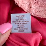 Ultra Pink  Women's Crochet Lace Skirt Size Med Coral Ombre Lined‎ Knee Length Photo 7