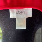 Loft Ann Taylor Womens Dress Size 8 Red Office Work Dinner Date Night Dress NEW Photo 3